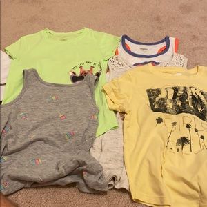 5 old navy/justice girl tops